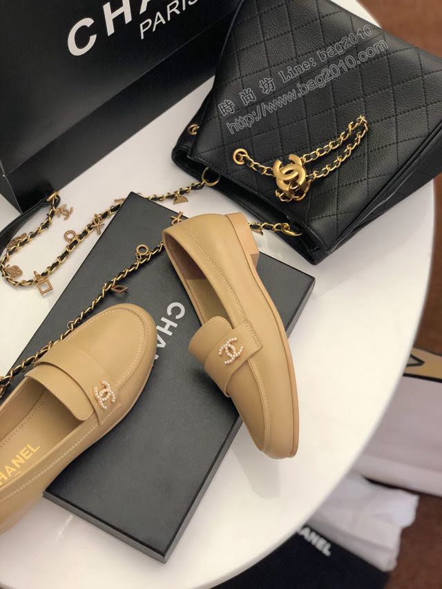 Chanel女鞋 香奈兒2020春夏頂級涼鞋系列 Chanel爆款休閒女單皮鞋  naq1308